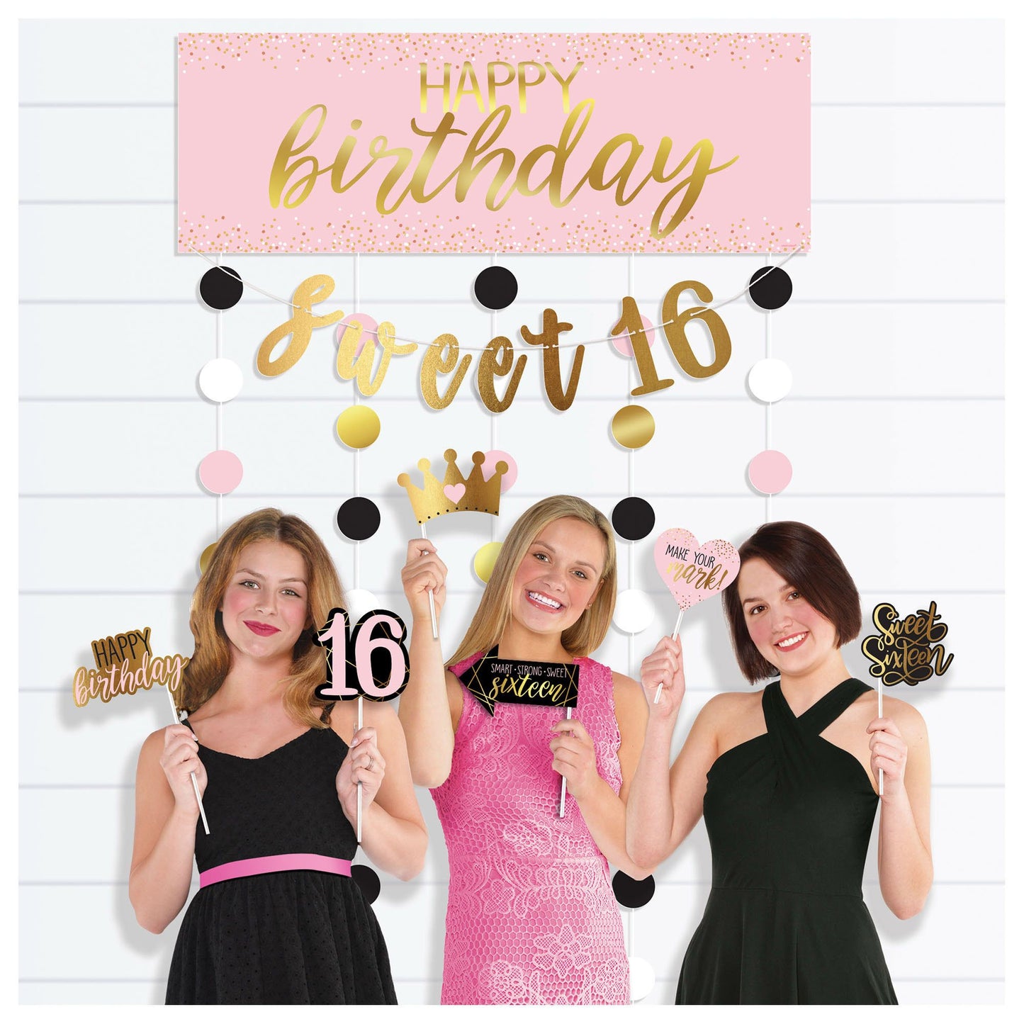 Photo Booth Kit - Blush Sixteen