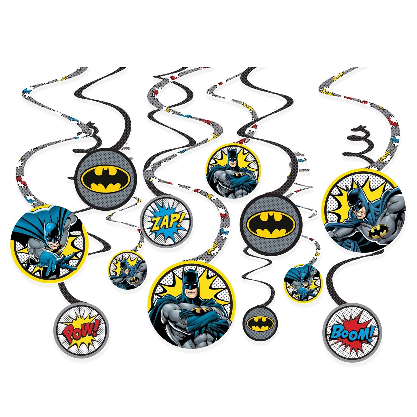 Hanging Decorations - Batman 12ct