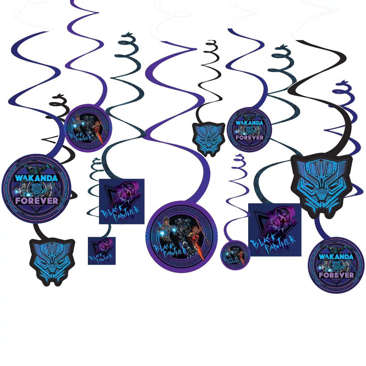 Hanging Decorations - Marvel Black Panther™ 12ct