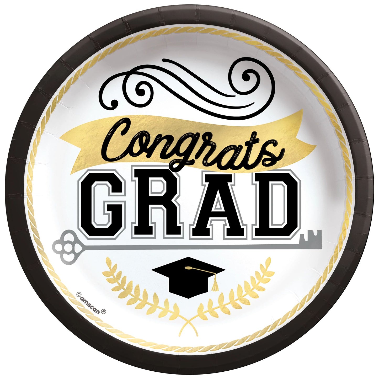 Dessert Plates - Achievement Is Key 50ct