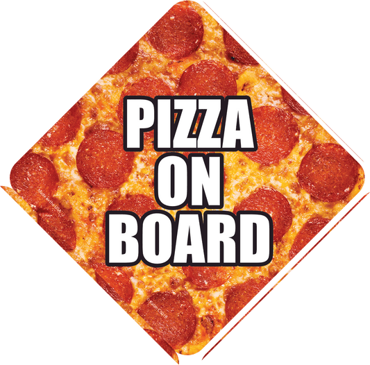 Car Sign - Honk Pizza On Board