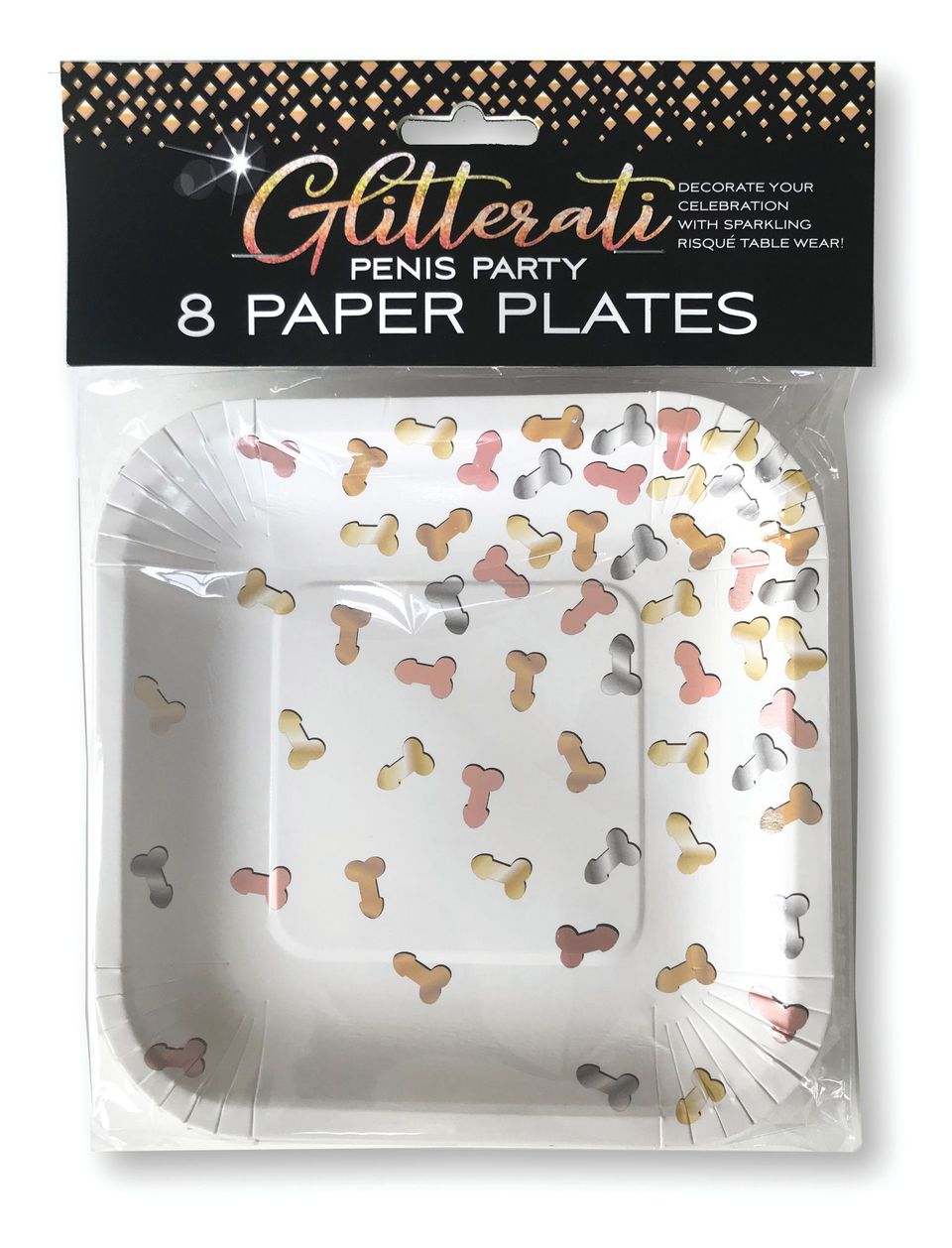 Dessert Plates - Penis Party 8ct