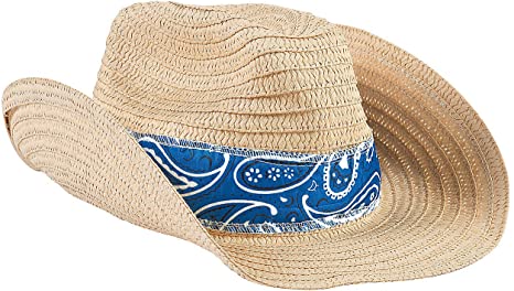 Cowboy Hat With Blue Band
