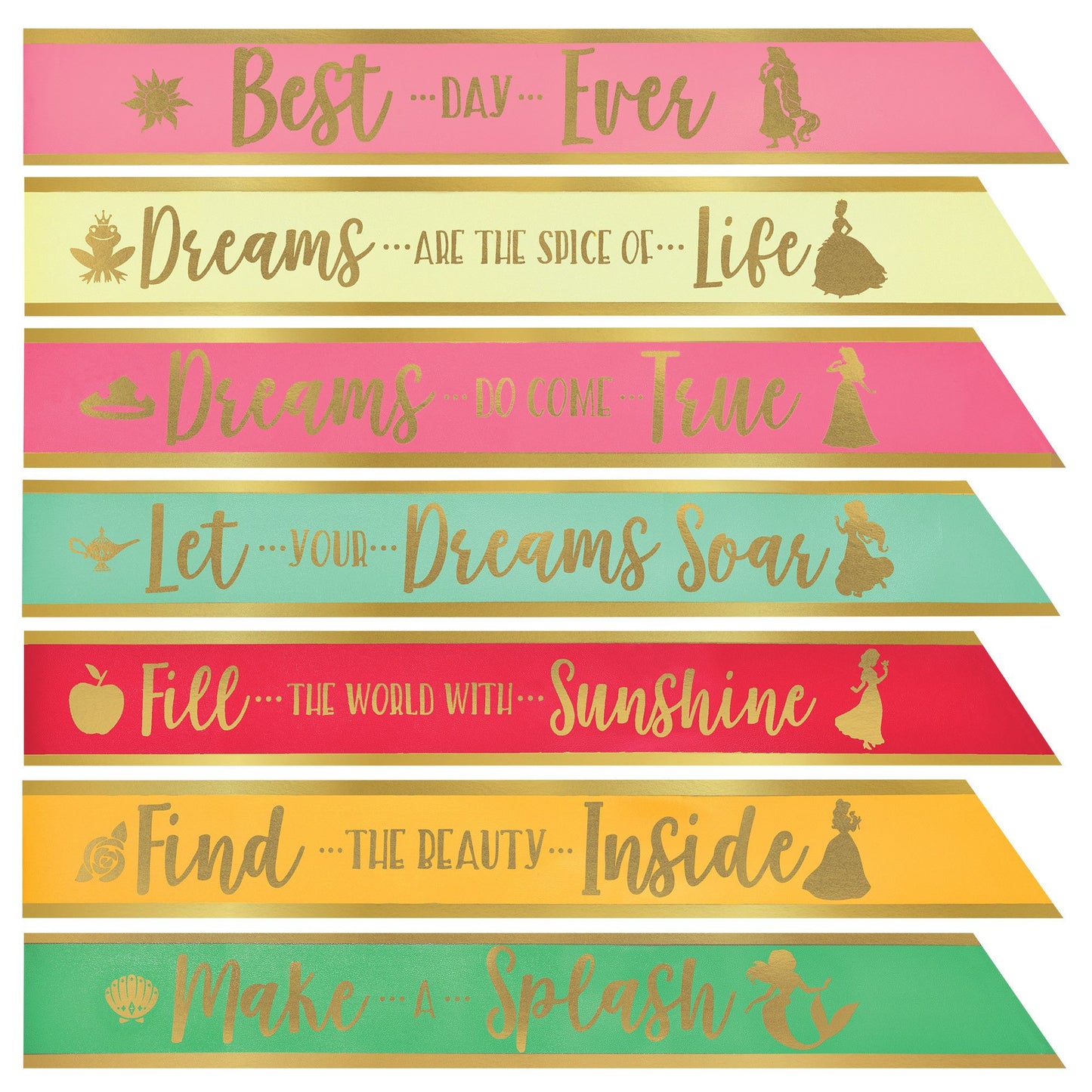 Sash Set - Disney Princess 8ct