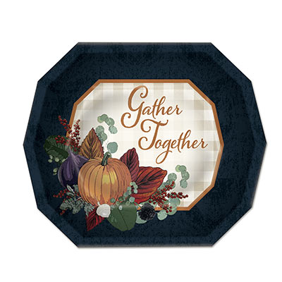 Dessert Plates - Fall Thanksgiving 8ct