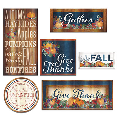 Cutouts - Thanksgiving 6ct