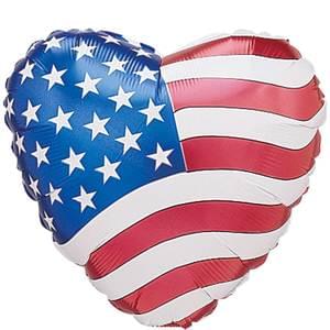 Patriotic: Heart - 18"