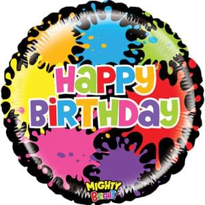 Birthday: Paint Splatters - 21"