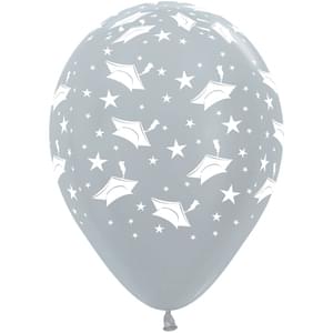 11" Grad Caps Silver