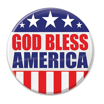 God Bless America - Button