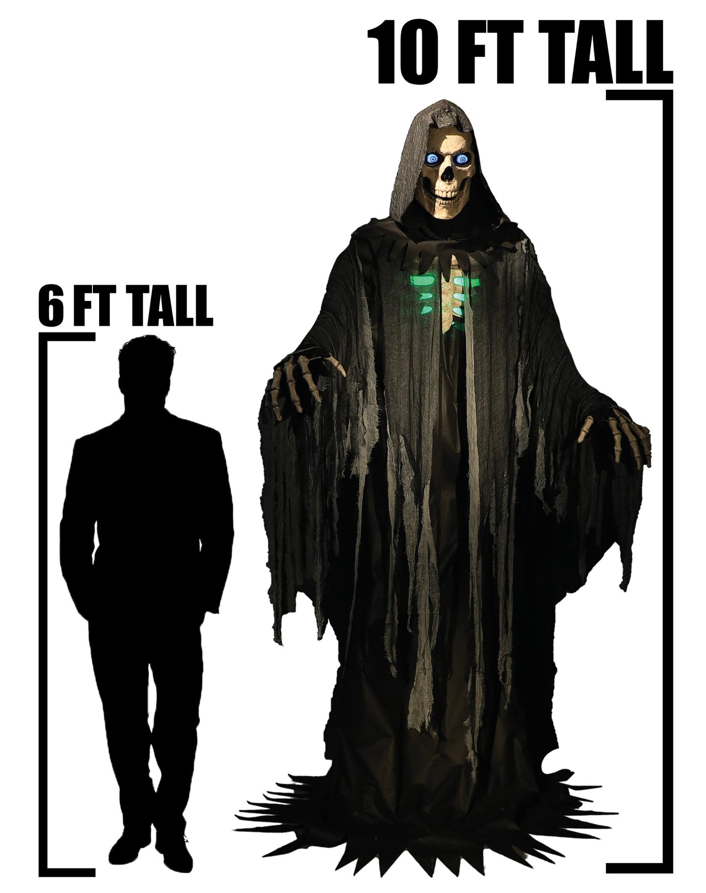 10' Towering Reaper Animated Prop