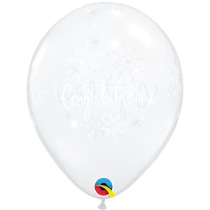 11" Congratulations Elegant Diamond Clear