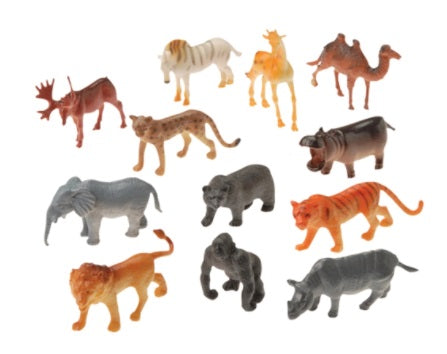 Mini Wild Animals 12ct