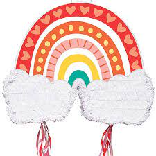 Retro Rainbow Piñata