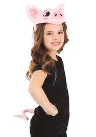 Pig Plush Headband & Tail Kit