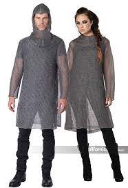 Metallic Knit Chainmail Tunic & Cowl