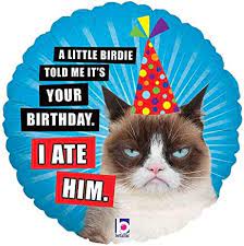 Grumpy Cat Birthday - 18"