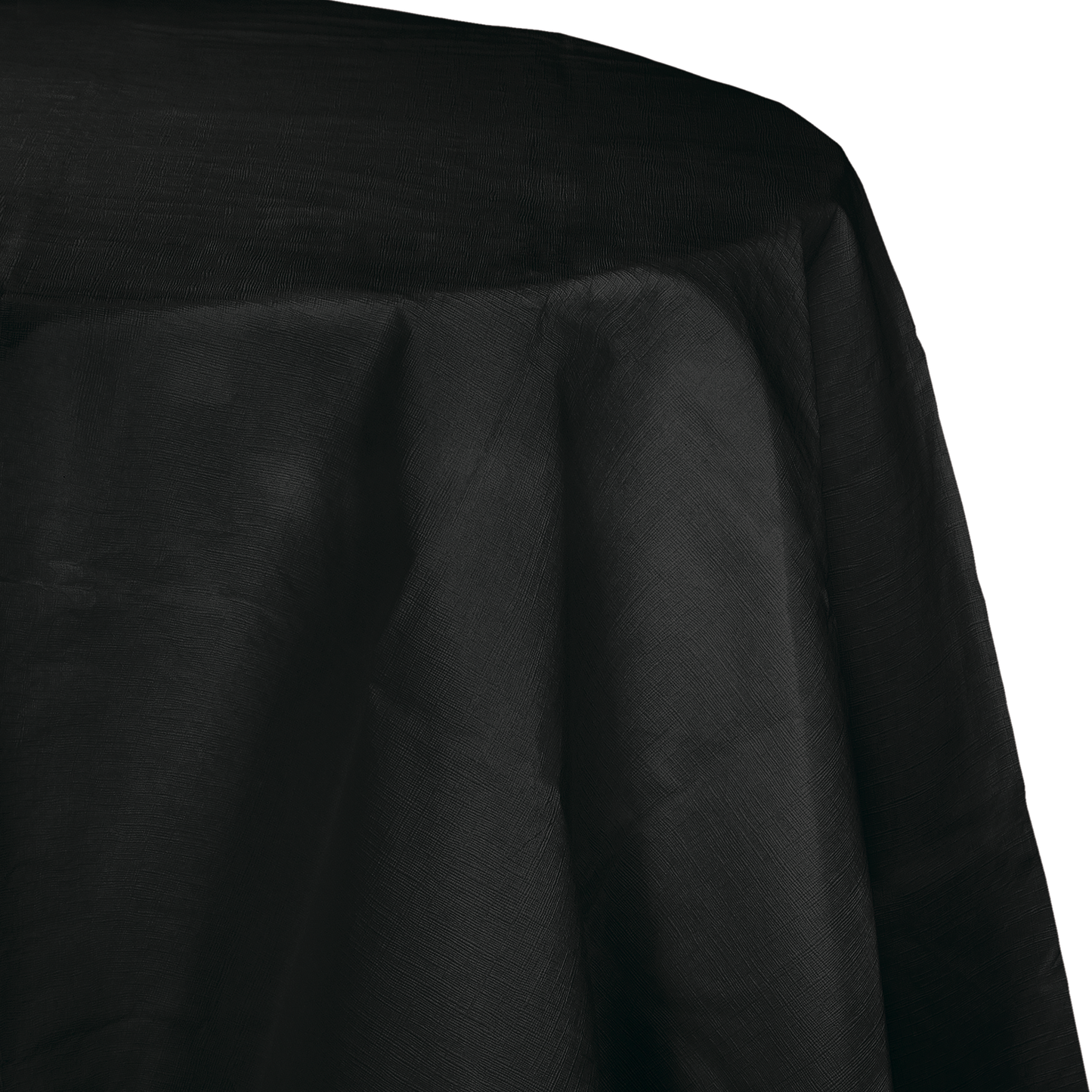 Round Paper Table Cover - Black Velvet