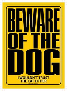 Metal Sign - Beware Of The Dog
