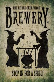 18" Metal Sign - Witch Assorted