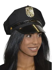 Police Hat - Black