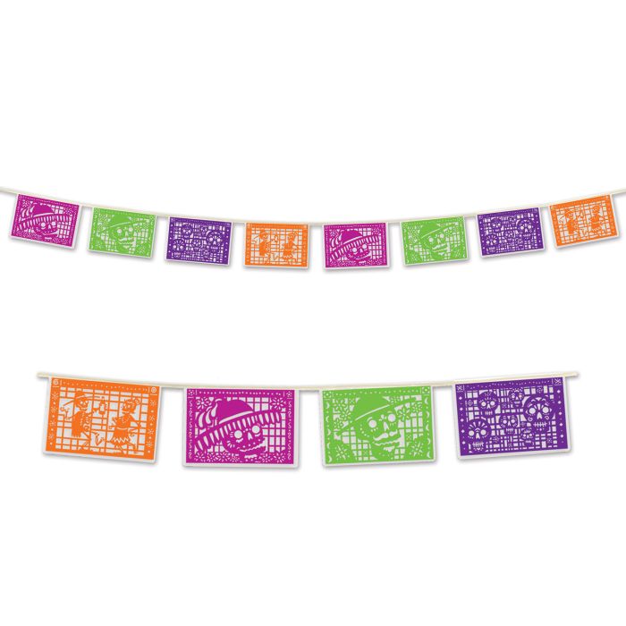 Day Of The Dead Picado Style Pennant Bnr