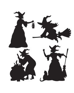 Cutouts - Witch Silhouettes