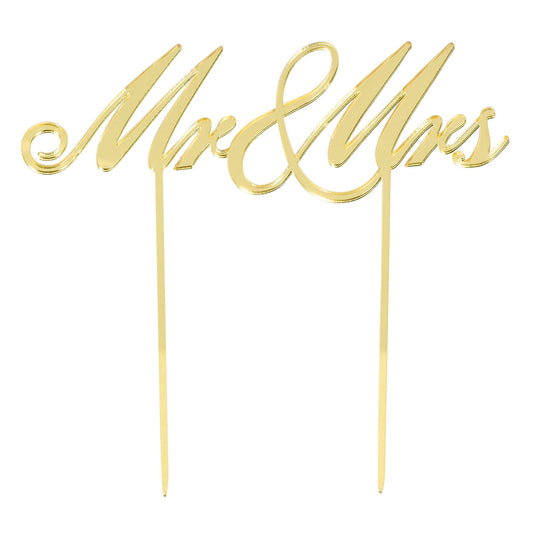 Mr & Mrs Cake Topper