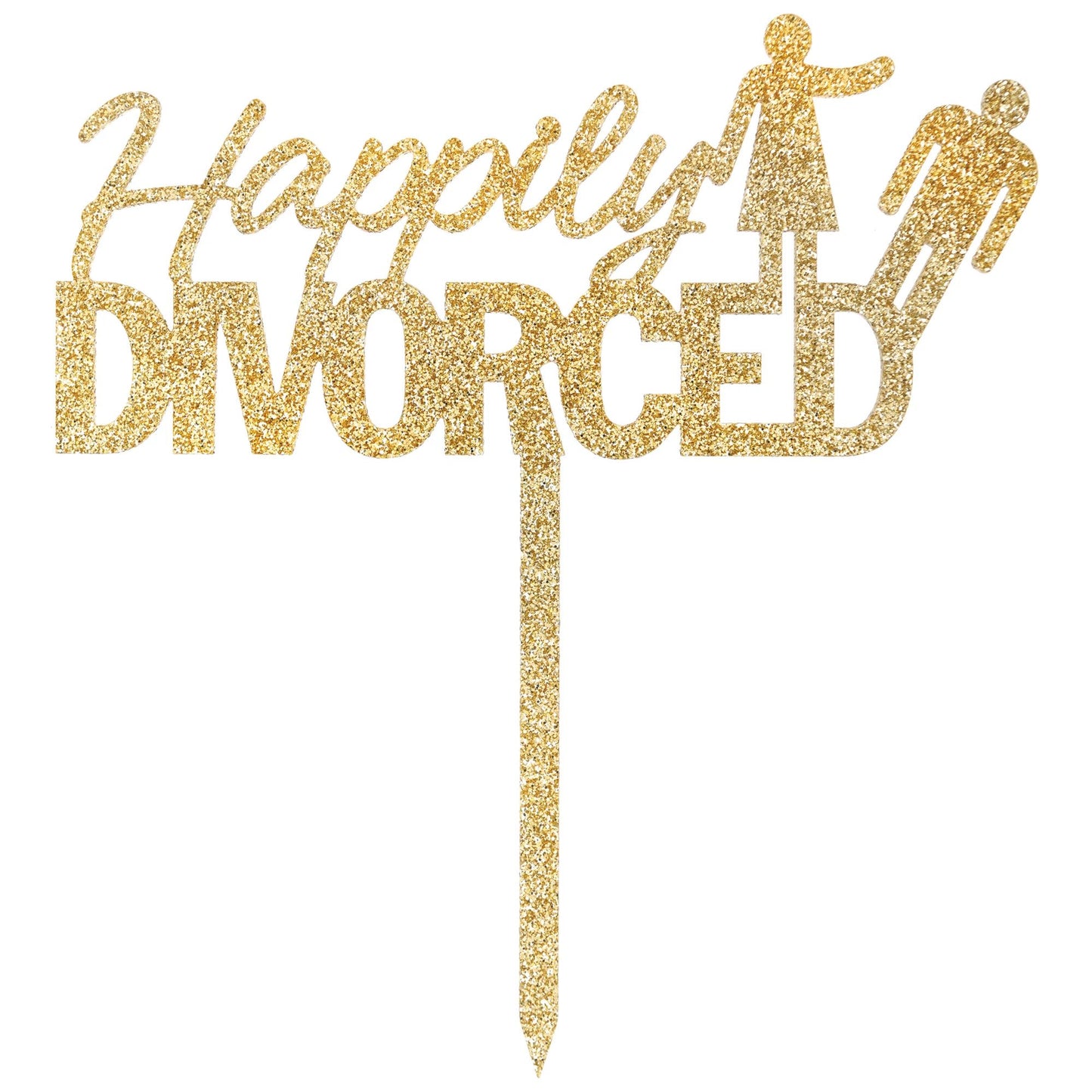 Happily Divorced Cake Topper
