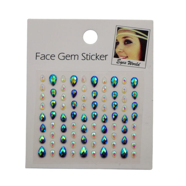 Face Gems - Aqua Blue