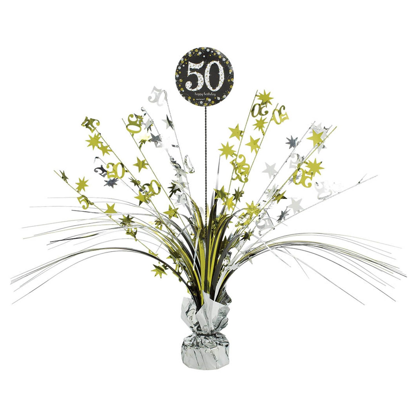 "50" Spray Centerpiece - Sparkling Celebration