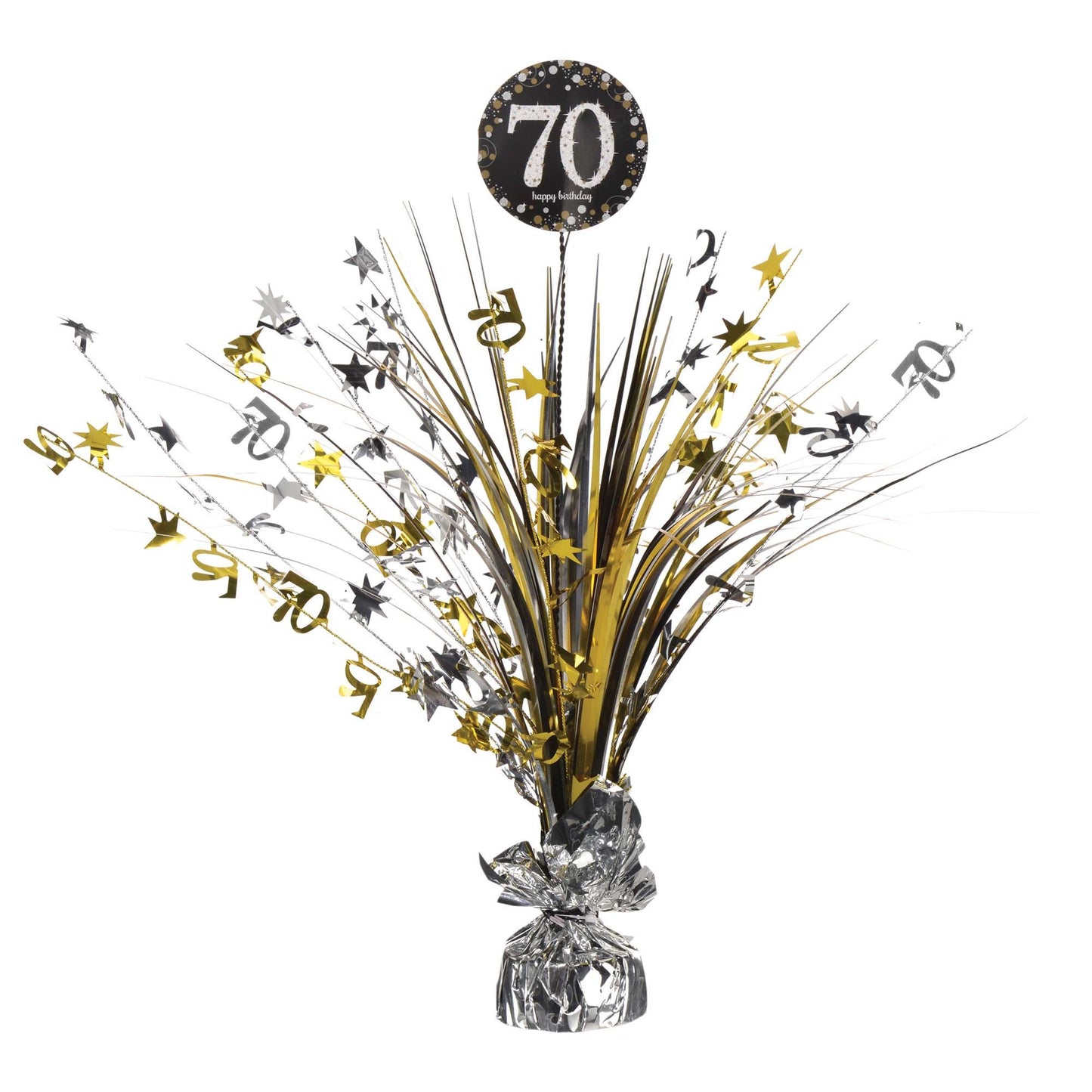 "70" Spray Centerpiece - Sparkling Celebration