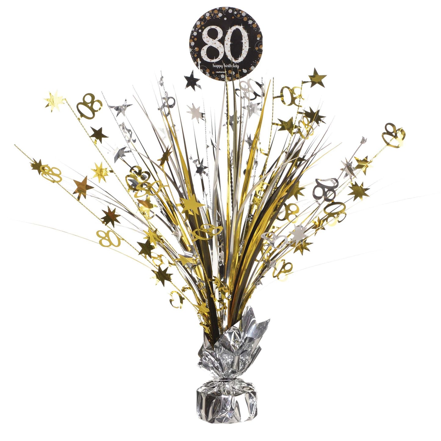 "80" Spray Centerpiece - Sparkling Celebration