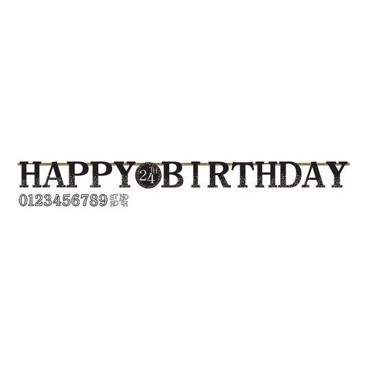 Customizable Jumbo Letter Banner Kit - Sparkling Celebration