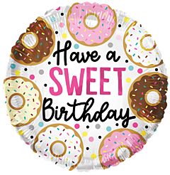 18" sweet birthday mylar