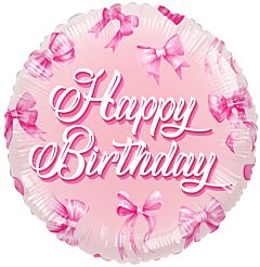 18" happy birthday bows mylar