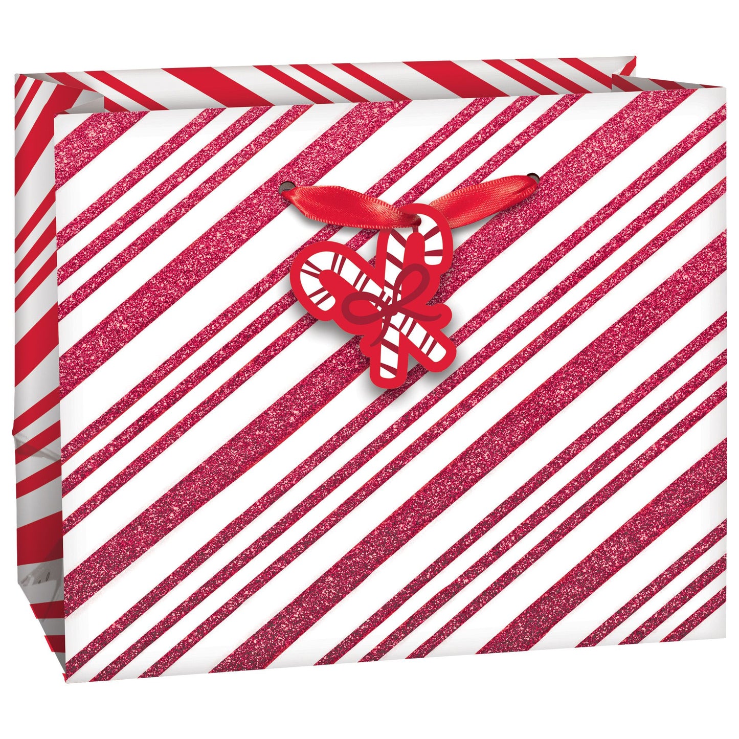 Small Horizontal Gift Bag - Candy Stripe