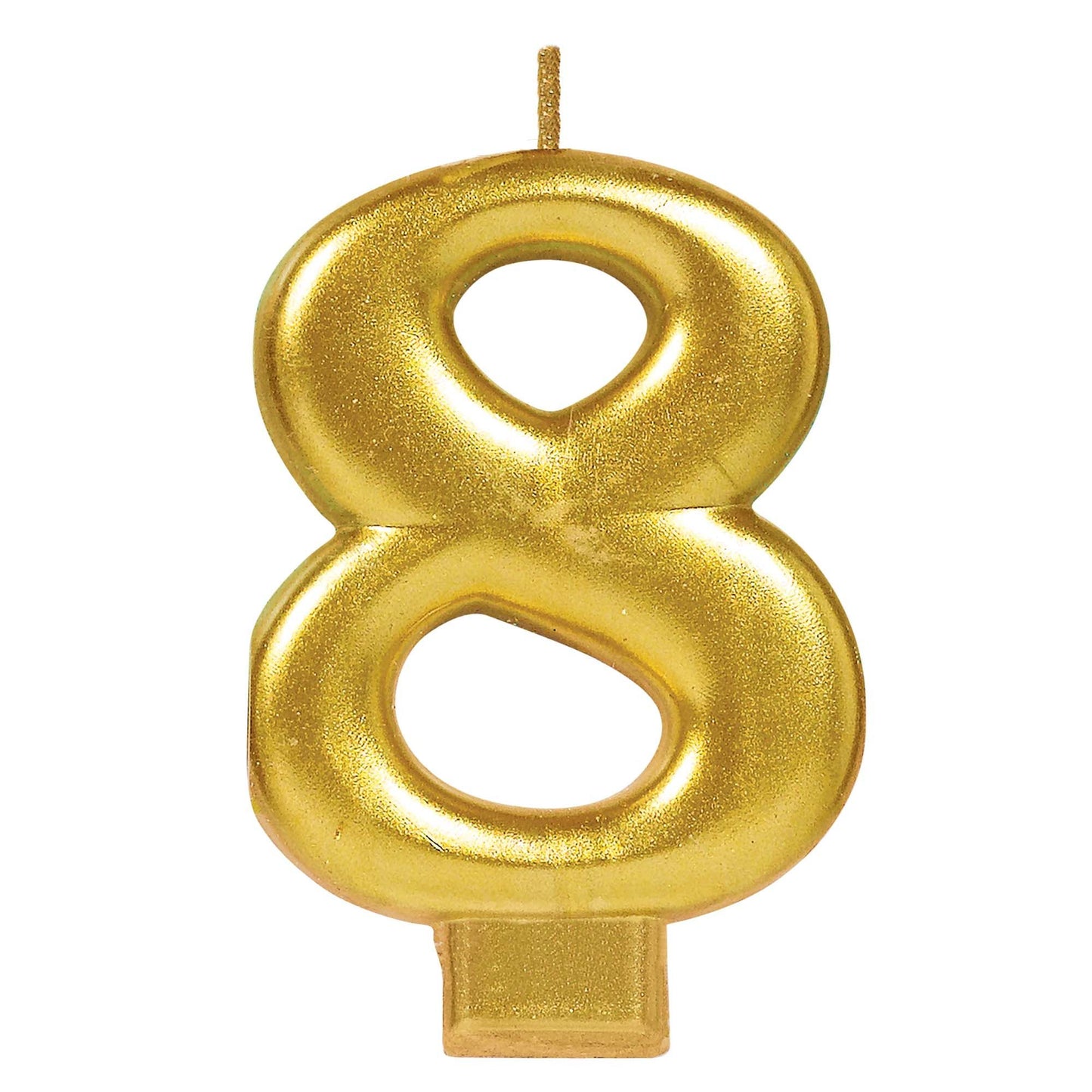Gold Number Candle - 8