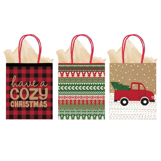 Cozy Christmas Vertical Bags