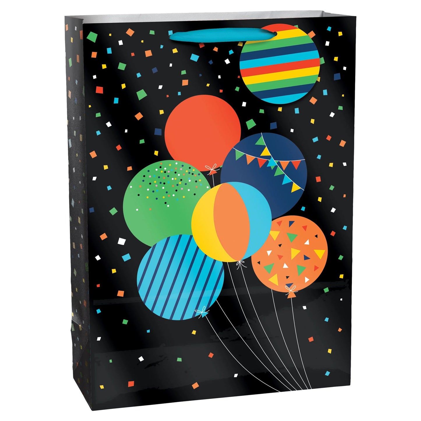 Jumbo Gift Bag - Black Birthday Balloons