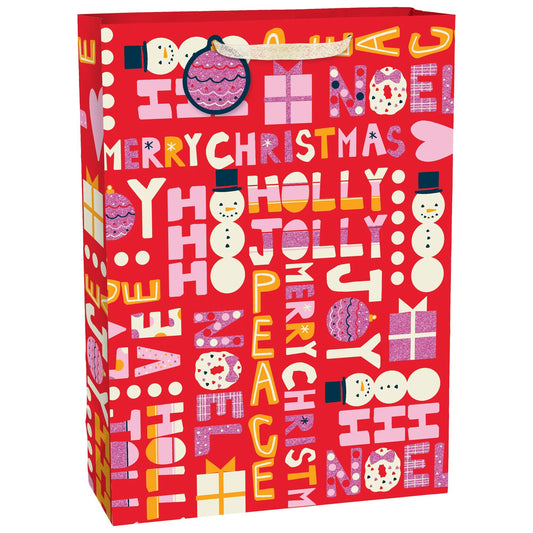 Jolly Christmas Jumbo Gift Bag