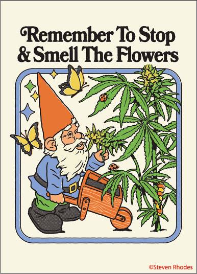 Magnet - Remember To Stop & Smell The Flowers