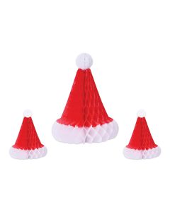 Tissue Santa Hats 3ct