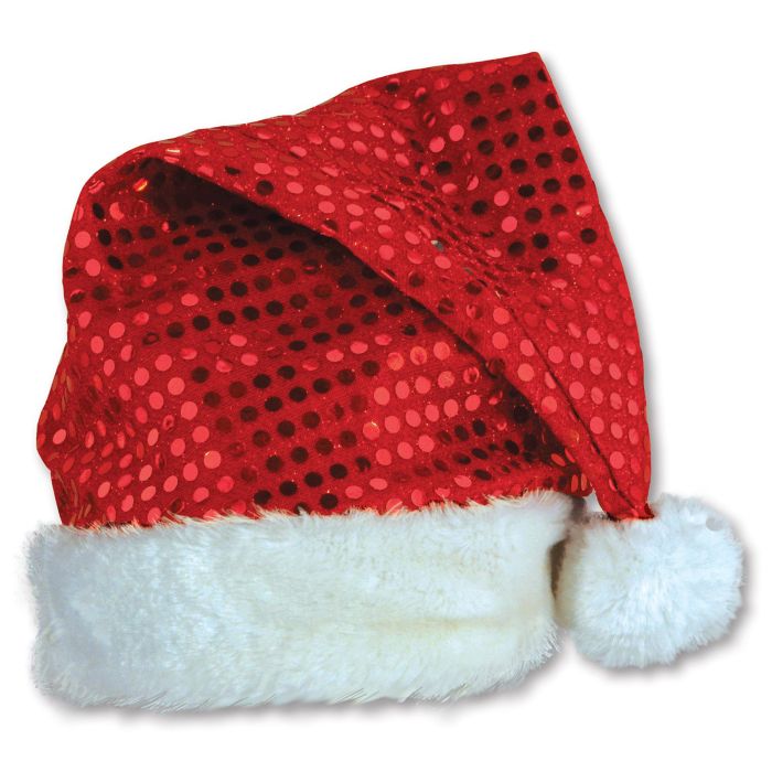 Santa Hat - Red Sequin