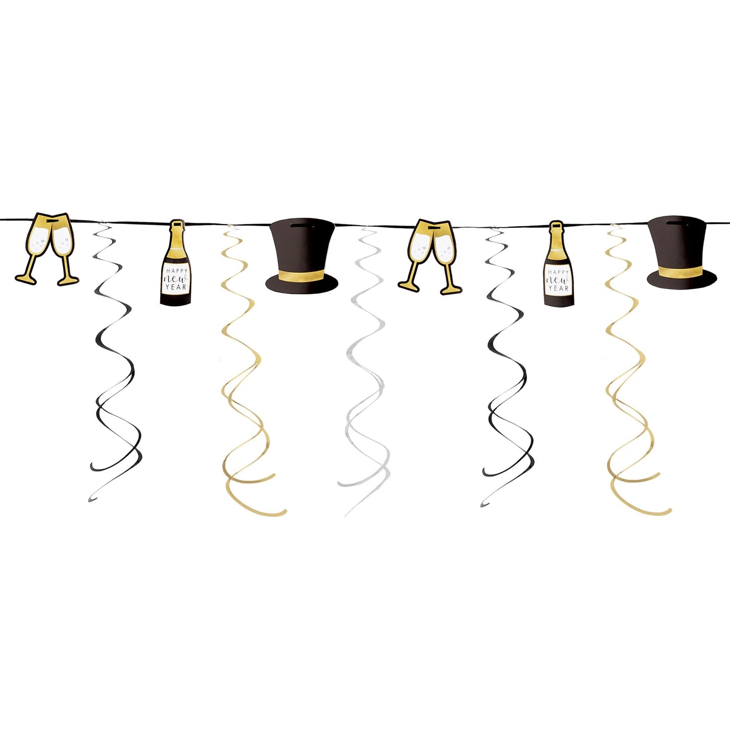 Top Hat and Swirl Banner