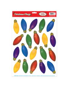 Christmas Light Bulb Clings