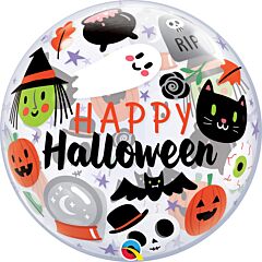 22" Bubble Mylar - Happy Halloween