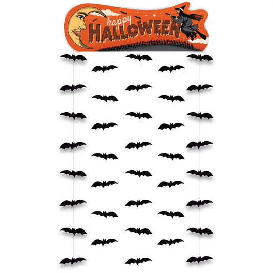 Vintage Halloween Door Curtain