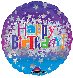 18" Mylar - Happy Birthday Bright Star