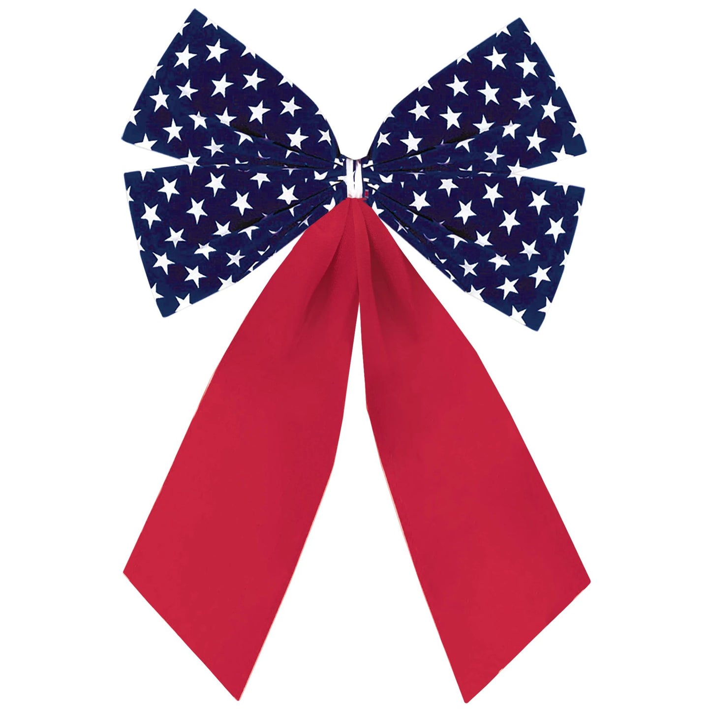 Patriotic Small Flocked Bow